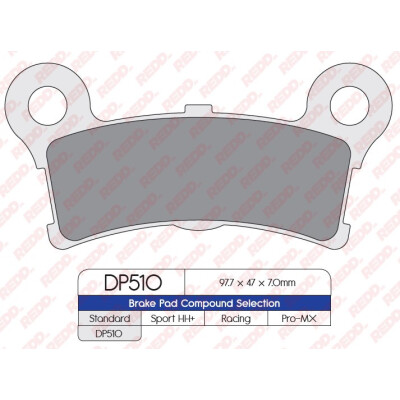 J. PLAQUETTES DE FREIN DP510