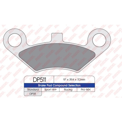 J. PLAQUETTES DE FREIN DP511