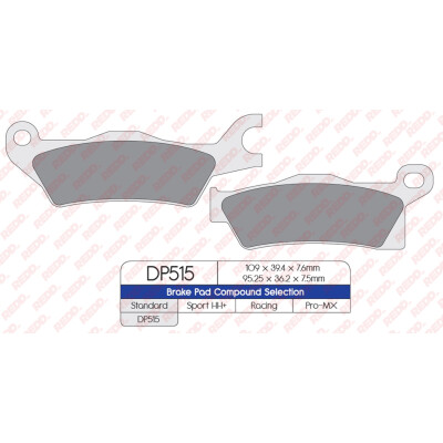 J. PLAQUETTES DE FREIN DP515