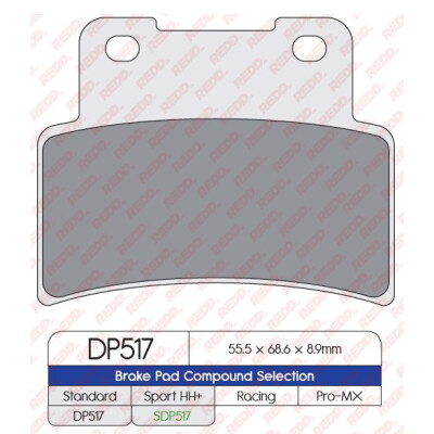 J. PLAQUETTES DE FREIN DP517