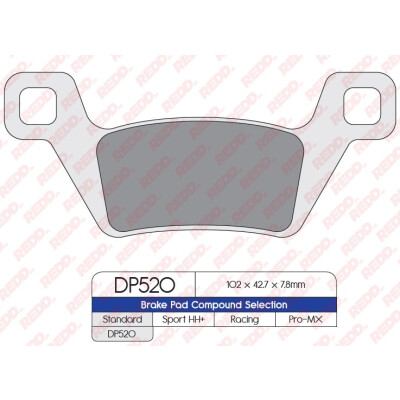 J. PLAQUETTES DE FREIN DP520