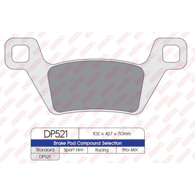J. PLAQUETTES DE FREIN DP521
