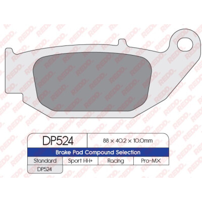 J. PLAQUETTE DE FREIN DP524