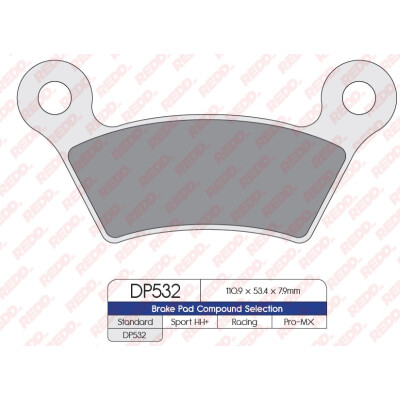 J. PLAQUETTES DE FREIN DP532