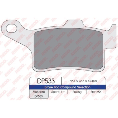 J. PLAQUETTE DE FREIN DP533