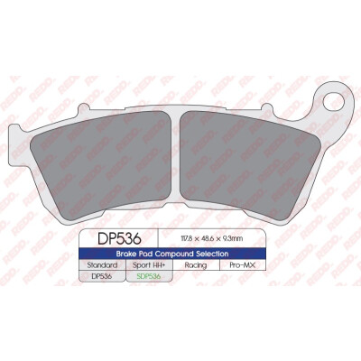 J. PLAQUETTES DE FREIN DP536