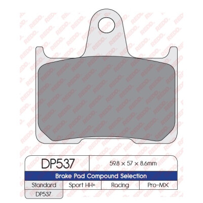 J. PLAQUETTES DE FREIN DP537