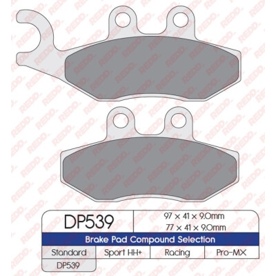 J. PLAQUETTES DE FREIN DP539