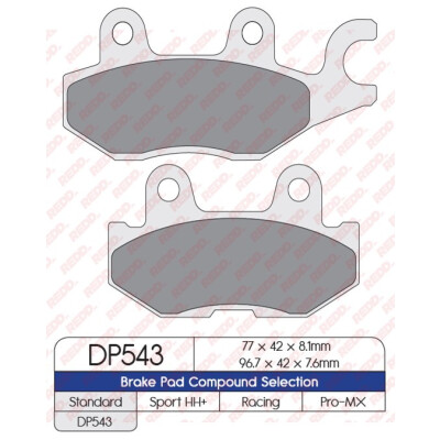J. PLAQUETTES DE FREIN DP543