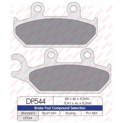 J. PLAQUETTES DE FREIN DP544