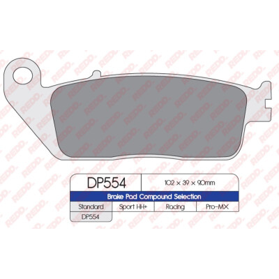 J. PLAQUETTE DE FREIN DP554