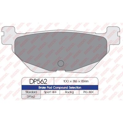 J. PLAQUETTES DE FREIN DP562