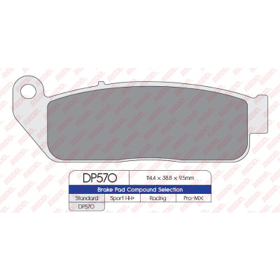 J. PLAQUETTE DE FREIN DP570