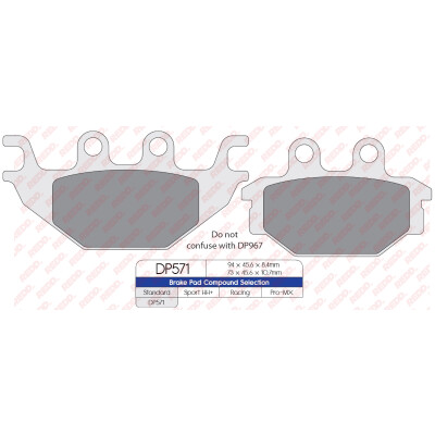 J. PLAQUETTES DE FREIN DP571