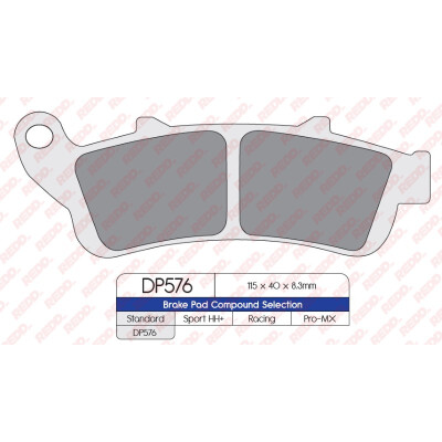 J. PLAQUETTES DE FREIN DP576