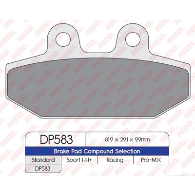 J. PLAQUETTES DE FREIN DP583