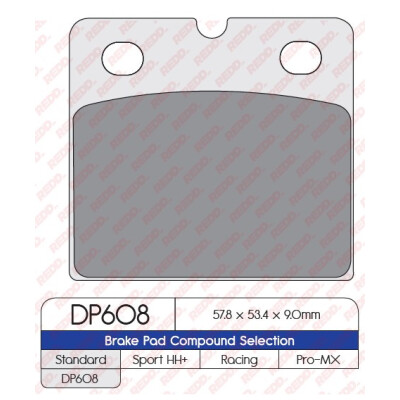 J. PLAQUETTES DE FREIN DP608