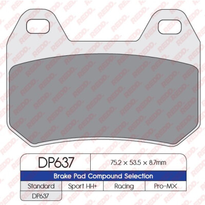 J. PLAQUETTES DE FREIN DP637