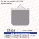 J. PLAQUETTES DE FREIN DP638