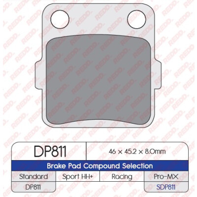 J. PLAQUETTES DE FREIN DP811