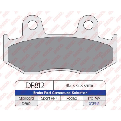 J. PLAQUETTES DE FREIN DP812