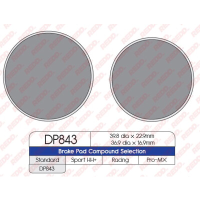 J. PLAQUETTES DE FREIN DP843