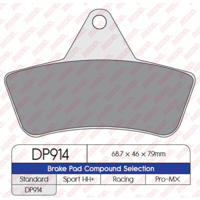 J. PLAQUETTES DE FREIN DP914