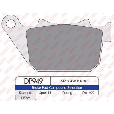 J. PLAQUETTES DE FREIN DP949