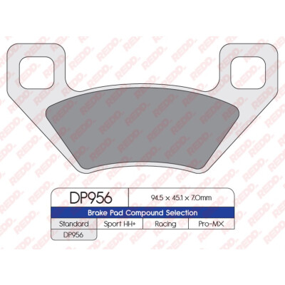 J. PLAQUETTES DE FREIN DP956