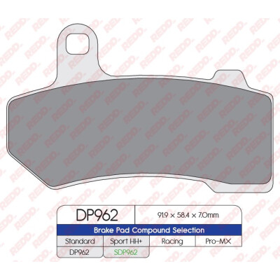J. PLAQUETTES DE FREIN DP962