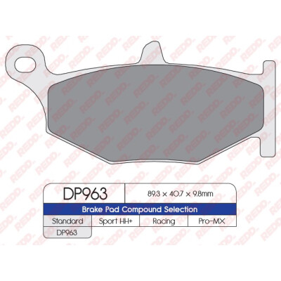 J. PLAQUETTES DE FREIN DP963