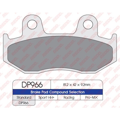 J. PLAQUETTES DE FREIN DP966