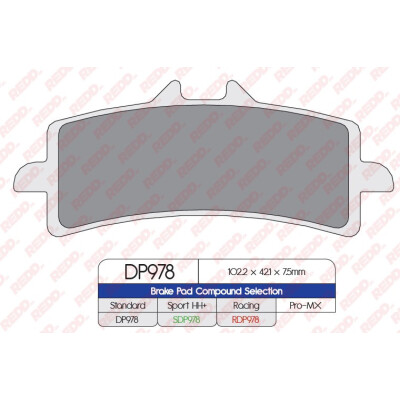 J. PLAQUETTES DE FREIN DP978