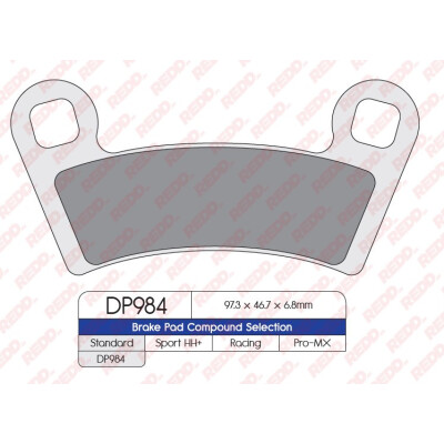 J. PLAQUETTES DE FREIN DP984
