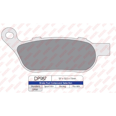 J. PLAQUETTES DE FREIN DP987