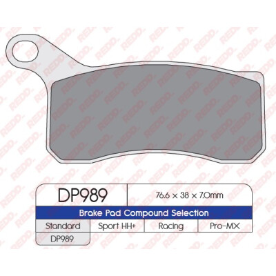 J. PLAQUETTES DE FREIN DP989