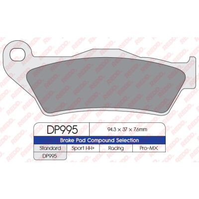 J. PLAQUETTES DE FREIN DP995