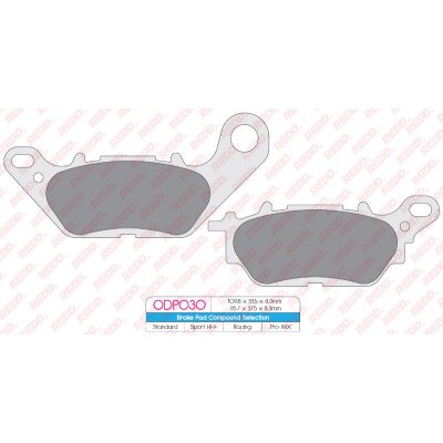 J. PLAQUETTES DE FREIN ODP030