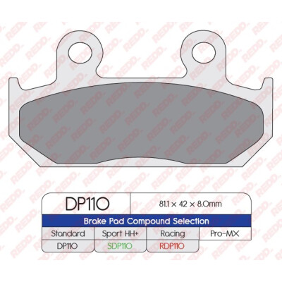 J. PLAQUETTES DE FREIN RDP110