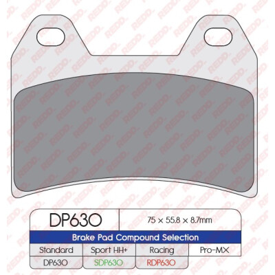 J. PLAQUETTES DE FREIN RDP630