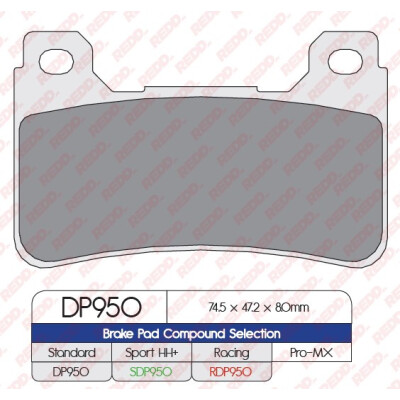 J. PLAQUETTES DE FREIN RDP950
