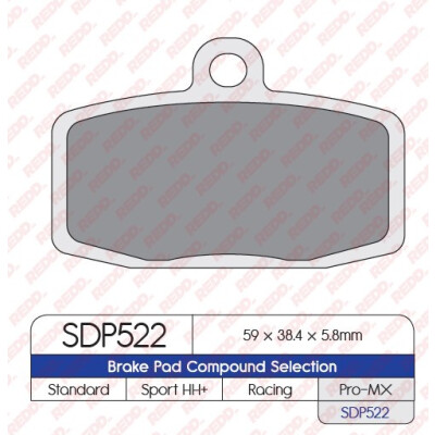 J. PLAQUETTES DE FREIN SDP522