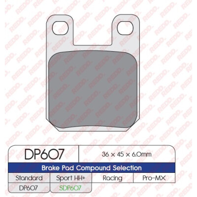 J. PLAQUETTES DE FREIN SDP607HH+