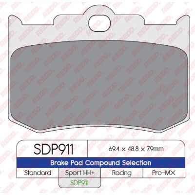 J. PLAQUETTES DE FREIN SDP911HH+