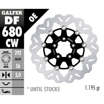 DISQUE DE FREIN DF680CW GALFER