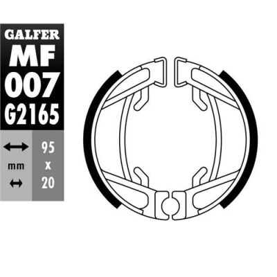 MÂCHOIRE DE FREIN MF-007 GALFER