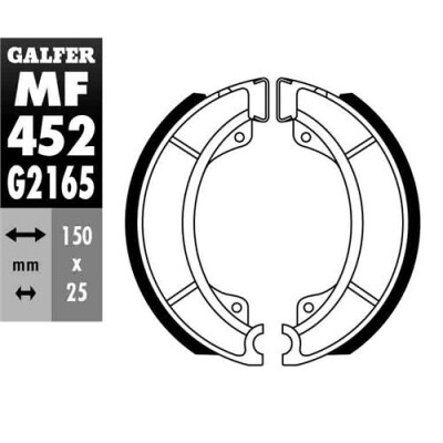 MÂCHOIRE DE FREIN MF-452 GALFER