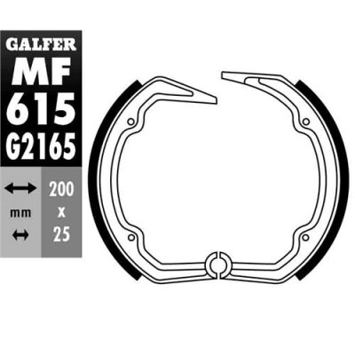 MÂCHOIRE DE FREIN MF-615 GALFER