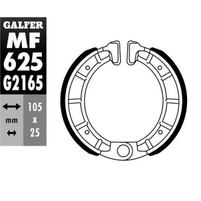MÂCHOIRE DE FREIN MF-625 GALFER