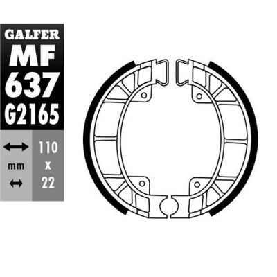 MÂCHOIRE DE FREIN MF-637 GALFER